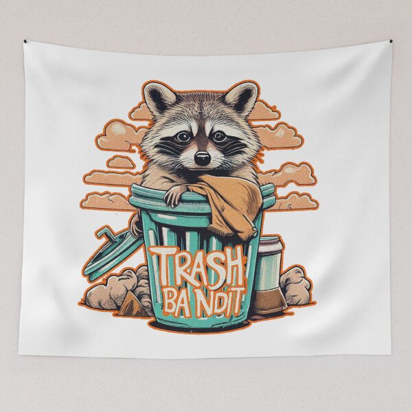 Item preview, Raccoon trash bandit designed and sold by jnsmerchstore.