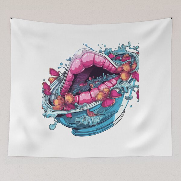 Item preview, Lips in bathtube designed and sold by PeaceeandLovee.