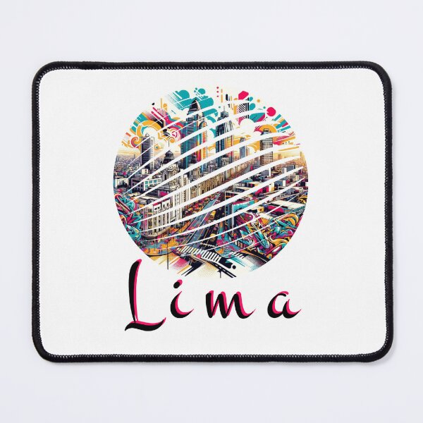 Item preview, Lima Peru Artistic Watercolor Downtown designed and sold by SambaStyles.