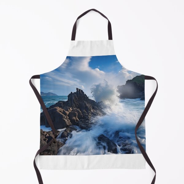 Item preview, Waves crashing waves on rocks designed and sold by johndesign88.