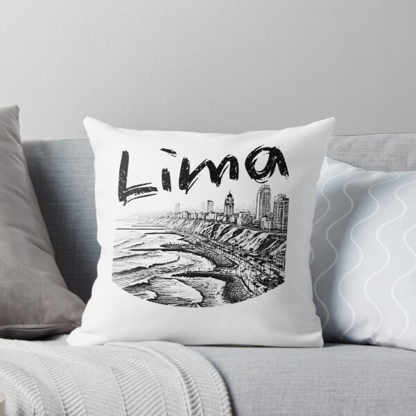 Item preview, Lima Peru Artistic Monochrome Seascape designed and sold by SambaStyles.