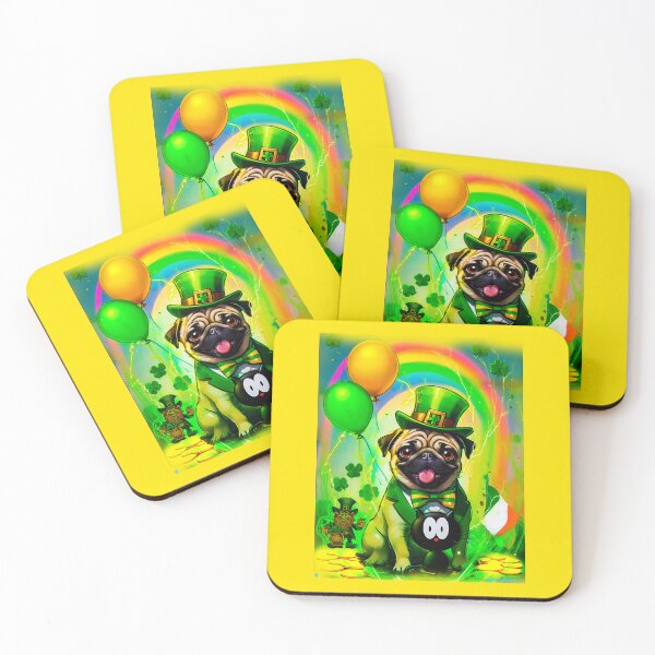Item preview, Pug HAPPY HOLIDAYS 143 ST. PATRICKS DAY ALTERNATIVE designed and sold by RedBluffTraders.