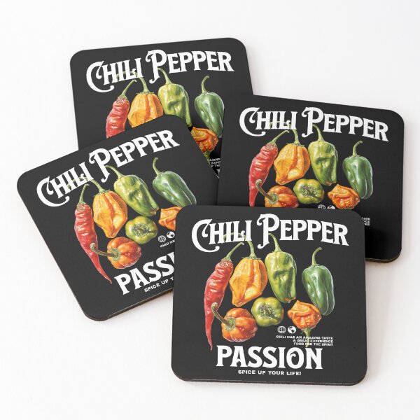 Item preview, Chili pepper passion, spice up your life! CAPSICUM, chili fruits and text quotes designed and sold by Dahlann.