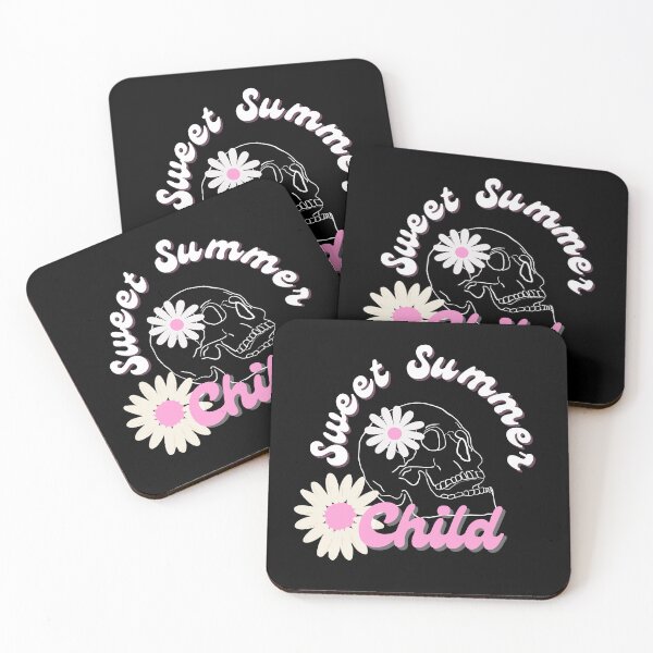Artikelvorschau, Süßes Sommerkind, rosa und schwarzer Totenkopf und Gänseblümchen entworfen und verkauft von a-new-light.