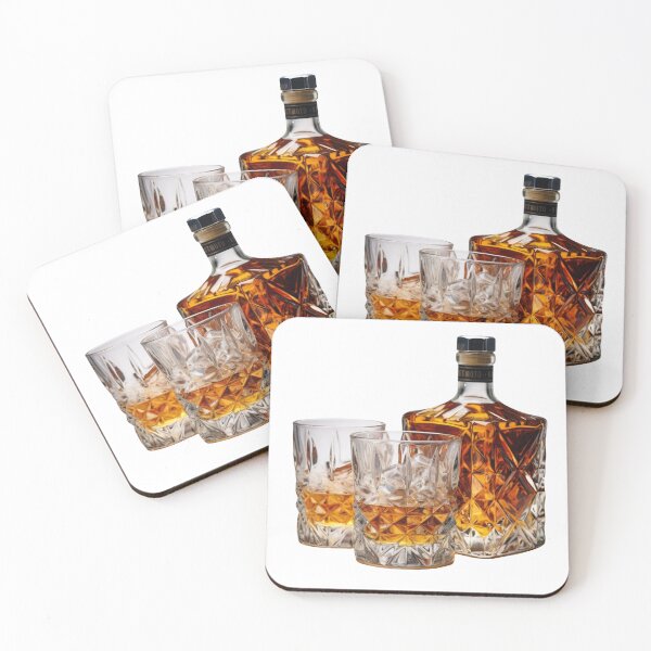 Item preview, Luxury Whiskey Bottle Alcoholic Drink into the Crystal Glass designed and sold by MNFTs.