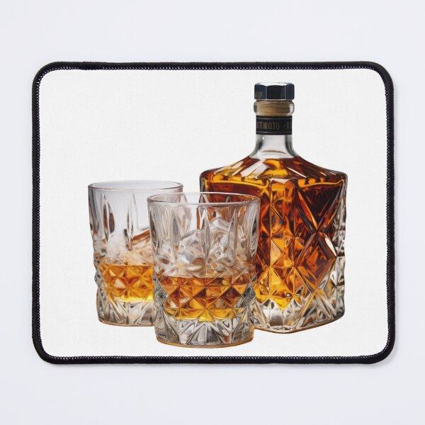 Item preview, Luxury Whiskey Bottle Alcoholic Drink into the Crystal Glass designed and sold by MNFTs.