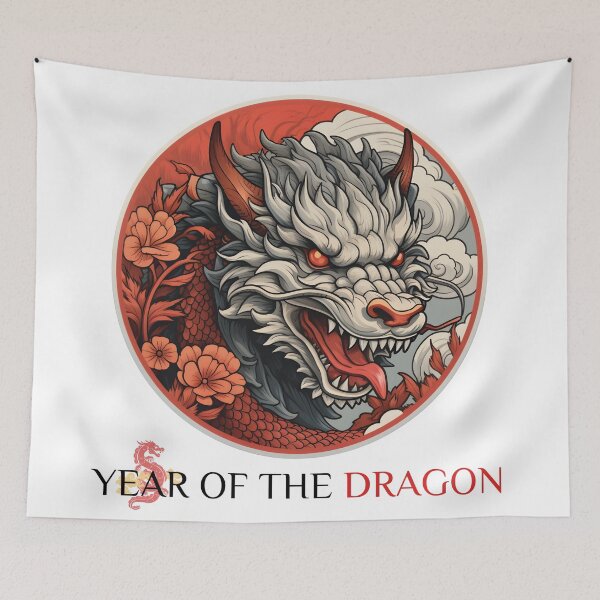 Item preview, Year Of The Dragon Art Chinese New Years 2024 designed and sold by VivaIconicPrint.