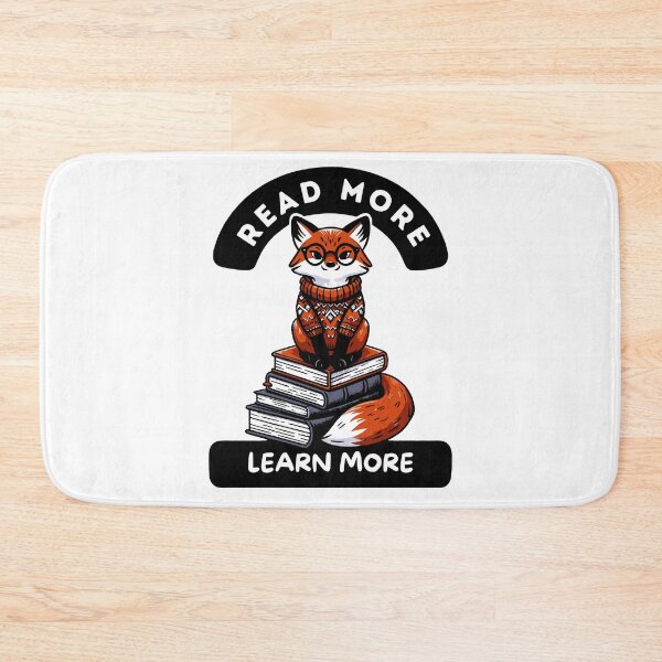 Item preview, Fox Read Book, Read More, Learn More, Fox sticker, a book-loving fox T-shirt designed and sold by Netroder.
