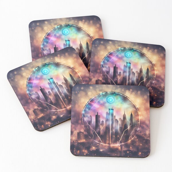 Item preview, Dystopian cityscape designed and sold by FunverAI.