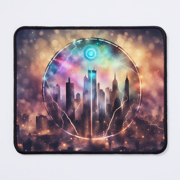 Item preview, Dystopian cityscape designed and sold by FunverAI.
