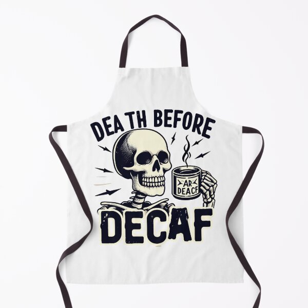 Item preview, Death Before Decaf designed and sold by OldSchoolRetro.