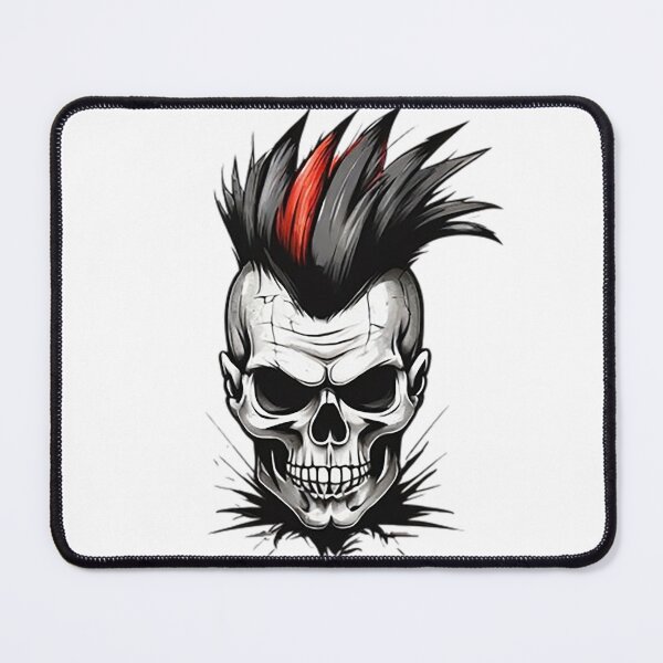 Item preview, Skull Mohawk designed and sold by MugsGrajau.