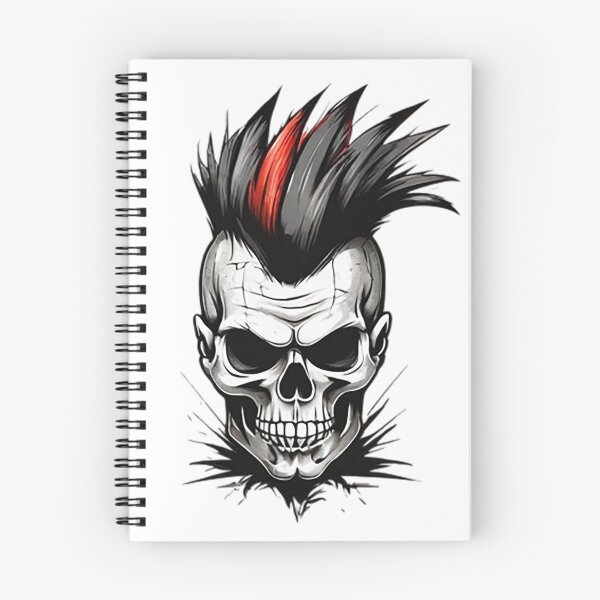 Item preview, Skull Mohawk designed and sold by MugsGrajau.