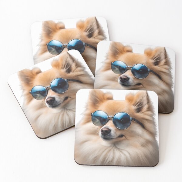 Item preview, Miniature Spitz with glasses, designed and sold by Lemilemi.