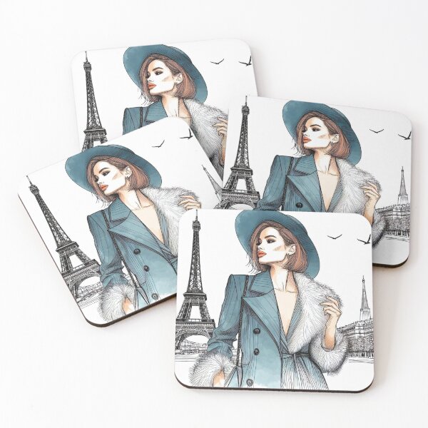 Item preview, Model in front of the Eiffel Tower. designed and sold by growing-mom.