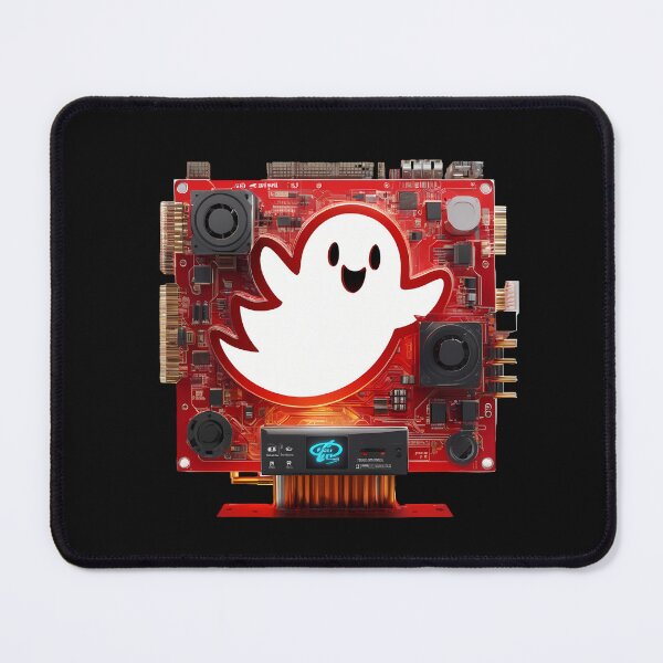 Item preview, Cheerful Presence: Friendly Mechanical Red Ghost designed and sold by Artedig.