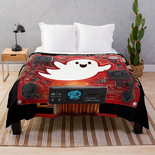 Item preview, Cheerful Presence: Friendly Mechanical Red Ghost designed and sold by Artedig.