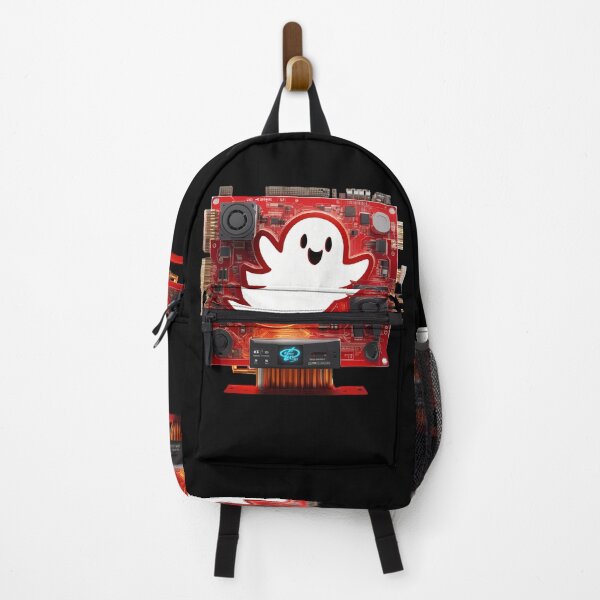 Item preview, Cheerful Presence: Friendly Mechanical Red Ghost designed and sold by Artedig.