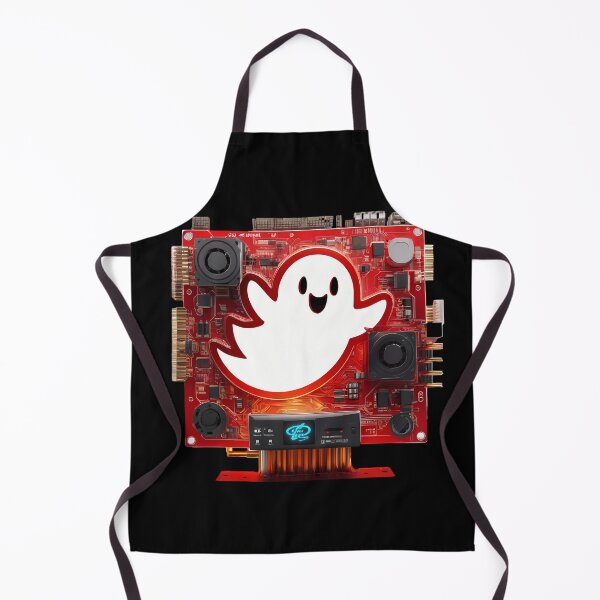Item preview, Cheerful Presence: Friendly Mechanical Red Ghost designed and sold by Artedig.