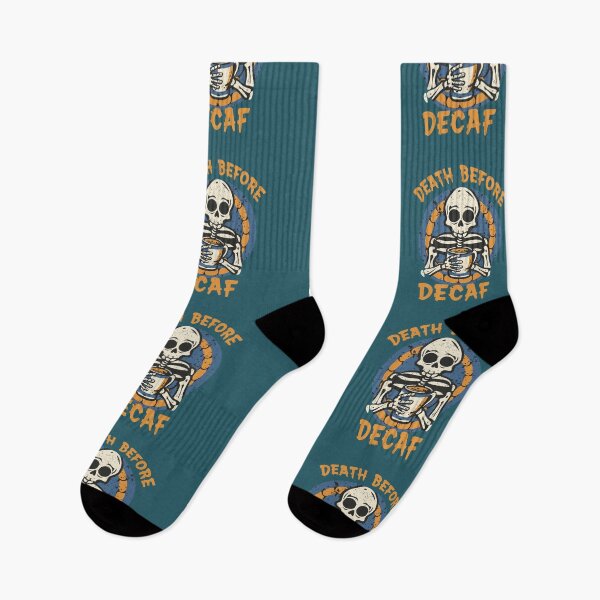 Item preview, Death Before Decaf designed and sold by OldSchoolRetro.