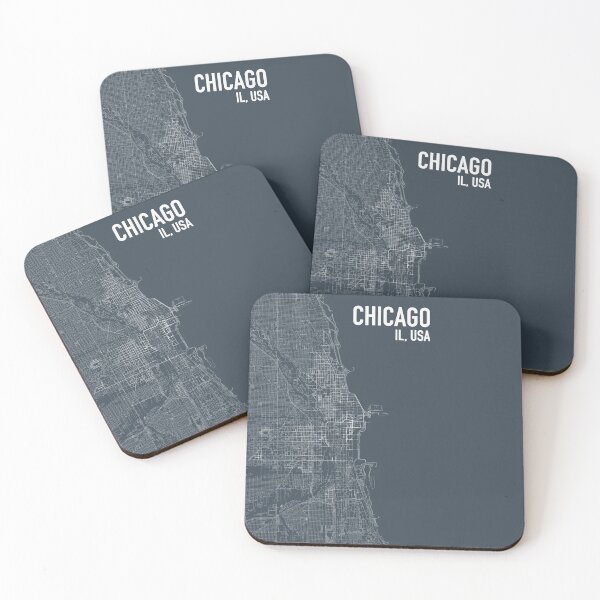 Item preview, Chicago City Map Art Dark designed and sold by cywu25.