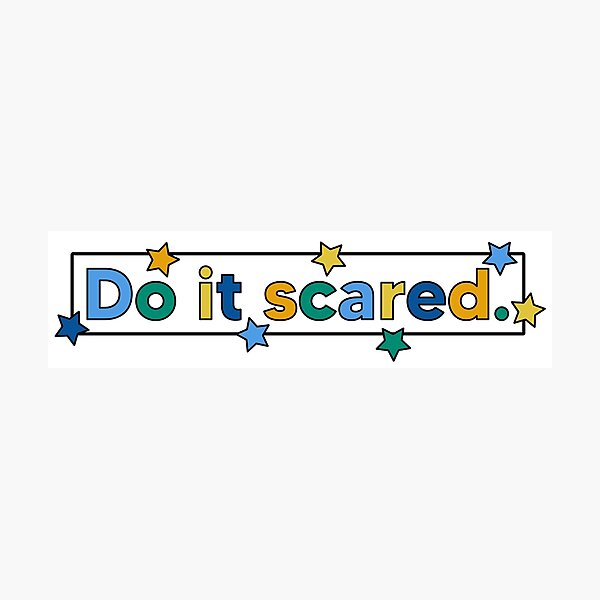 Item preview, Do it scared. designed and sold by mynameisliana.