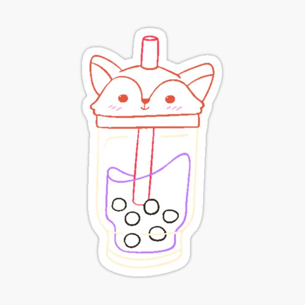Item preview, Fox boba drink designed and sold by Lavender-Quill.