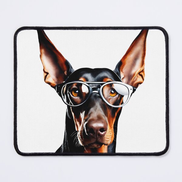 Item preview, Doberman With Glasses, designed and sold by Lemilemi.