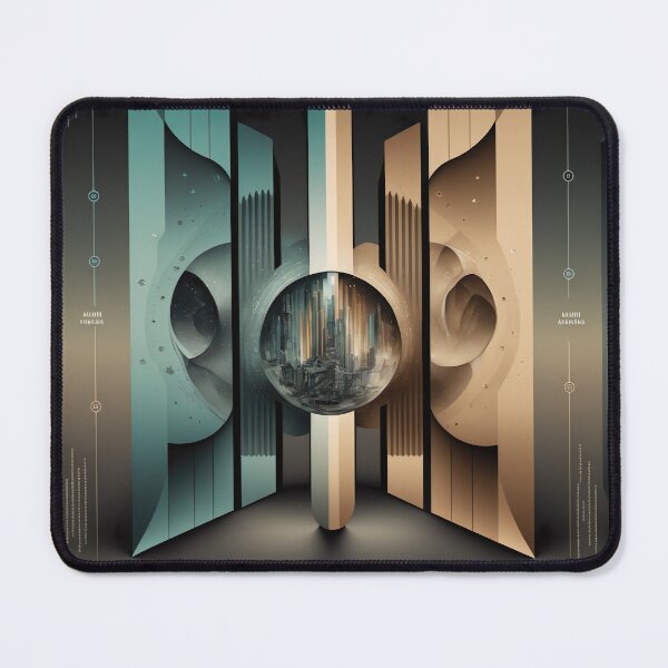 Item preview, Chromatic Surrealism: Abstract Art in Chrome Hues designed and sold by iQuorra.
