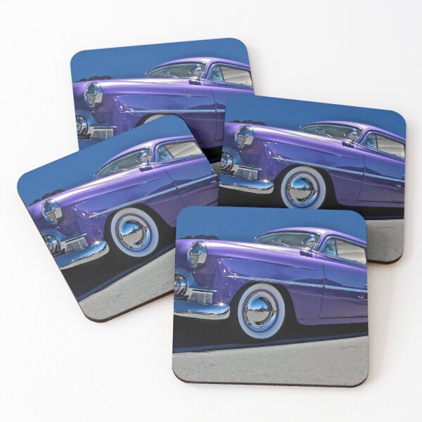 Item preview, Purple Chevrolet Two Ten at night. designed and sold by Cars around Adelaide.