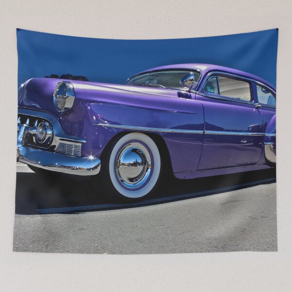 Item preview, Purple Chevrolet Two Ten at night. designed and sold by Cars around Adelaide.
