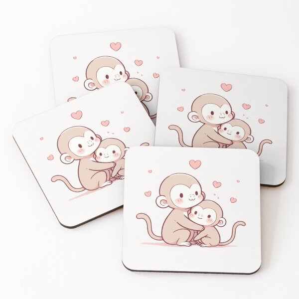 Item preview, Monkey Couple Valentine's Day designed and sold by LemuellTrends.