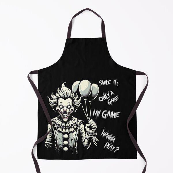 Item preview, Smile, It's Only a Game – My Game, Wanna Play?, Scary, Creepy, Spooky, Cute, Retro Clown designed and sold by shypixels.