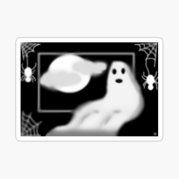 Ghost by the Window Sticker