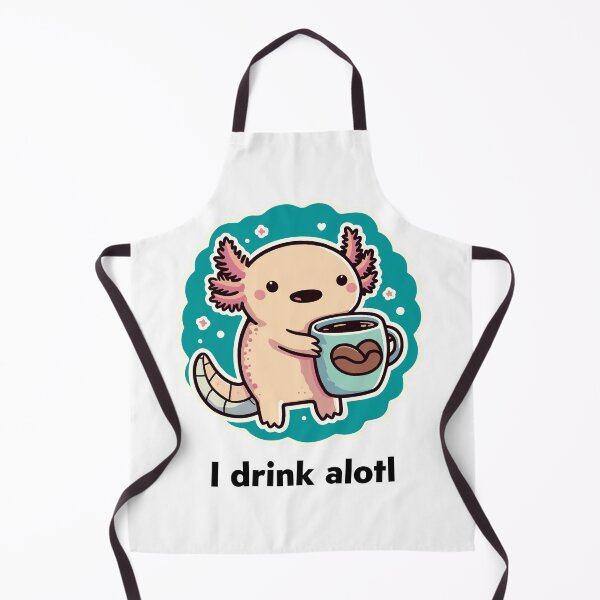 Item preview, Kawaii Axolotl Coffee Lover designed and sold by DinoKate.