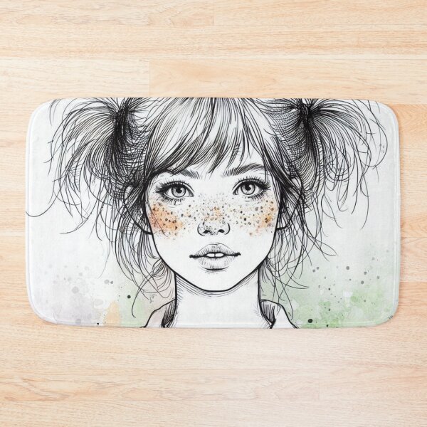 Item preview, Girl with freckles. designed and sold by growing-mom.
