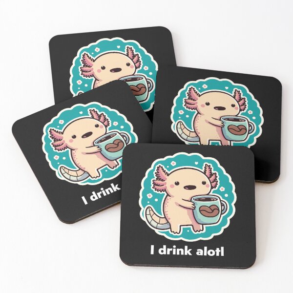 Item preview, Cute Axolotl Coffee Lover  designed and sold by DinoKate.