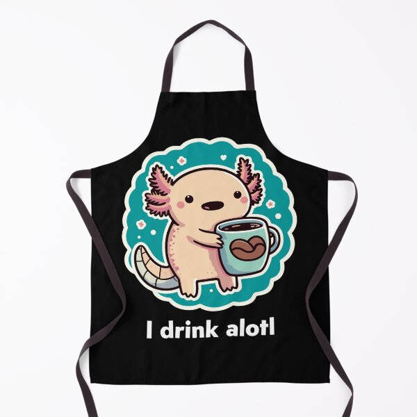 Item preview, Cute Axolotl Coffee Lover designed and sold by DinoKate.