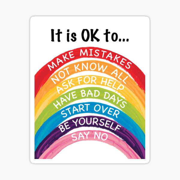 Item preview, It is okay to be human designed and sold by Mag-nificentMag.