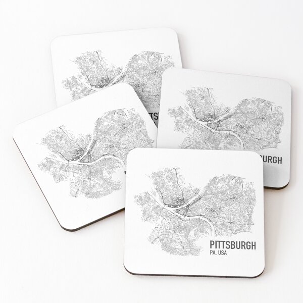 Item preview, Pittsburgh City Map Art designed and sold by cywu25.