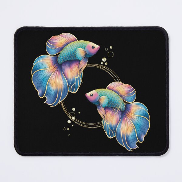 Item preview, Glittery rainbow betta fish designed and sold by FunkiFish.