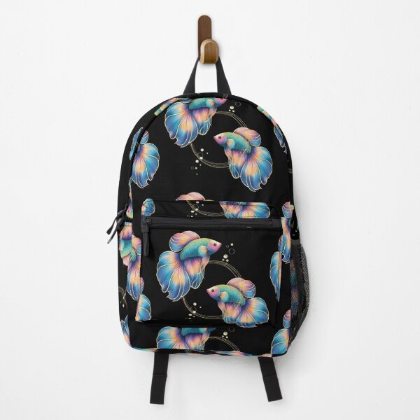 Item preview, Glittery rainbow betta fish designed and sold by FunkiFish.