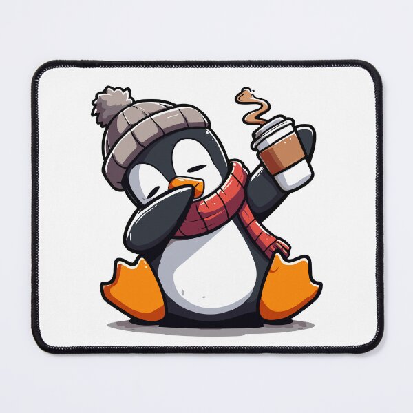 Item preview, Penguin Drinking Coffee designed and sold by Designowner.