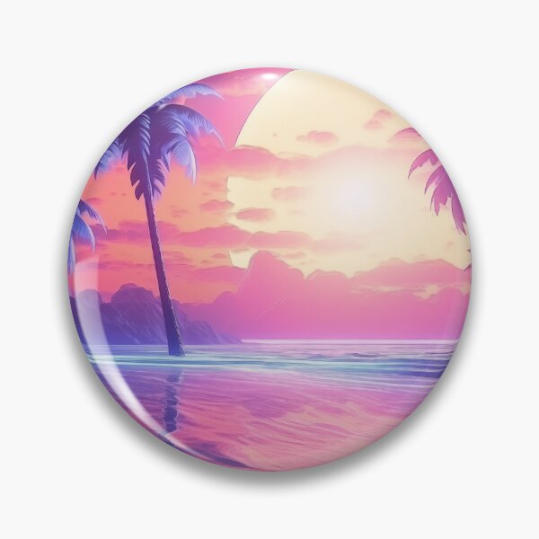 Item preview, Luminous Tropics: Neon Sunset Serenity designed and sold by Mullet Monkey.