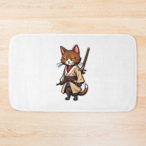 Item preview, Brown cat assassin Japan designed and sold by KorArtStudio.