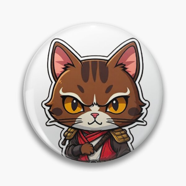 Item preview, Cute Brown cat assassin Japan designed and sold by KorArtStudio.