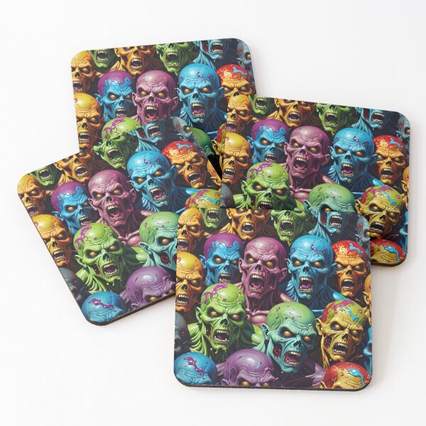 Artikelvorschau, Creepy Zombie Face Pattern entworfen und verkauft von TheArtOfPat.