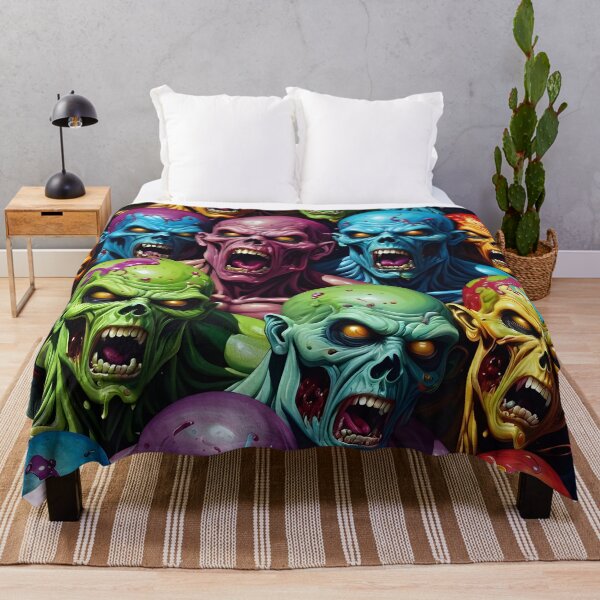 Item preview, Creepy Zombie Face Pattern designed and sold by TheArtOfPat.