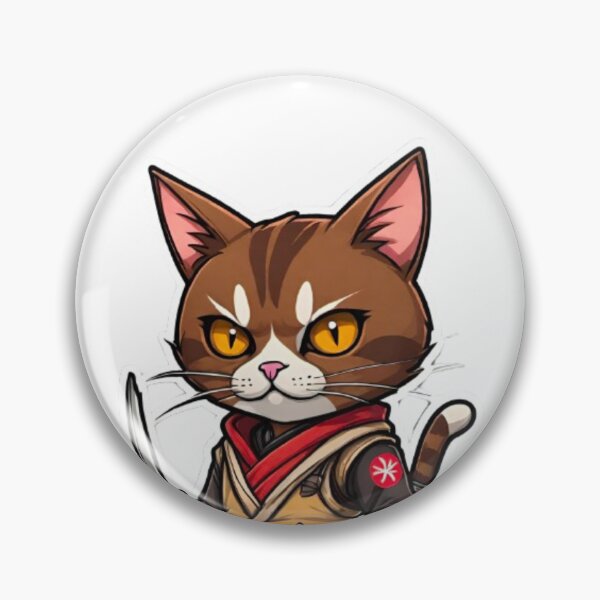 Item preview, Cool Brown cat assassin Japan designed and sold by KorArtStudio.