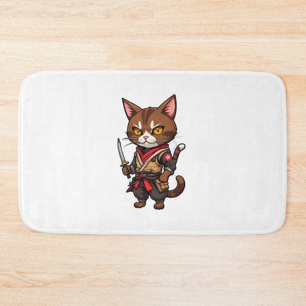 Item preview, Cool Brown cat assassin Japan designed and sold by KorArtStudio.